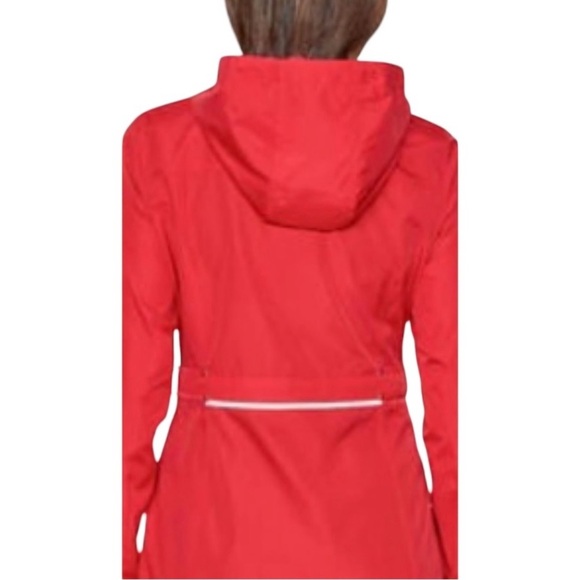 Jones New York NWT Ladies Rain Jacket, Sangria/True Red, Size L - Picture 5 of 10
